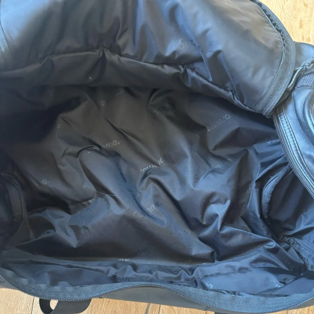 Supreme Black Duffel Bag for Men